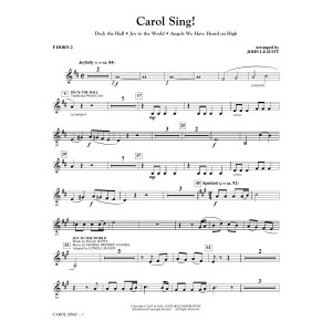 Carol Sing! - F Horn 2