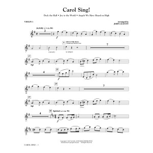 Carol Sing! - Violin 1