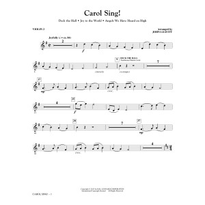 Carol Sing! - Violin 2