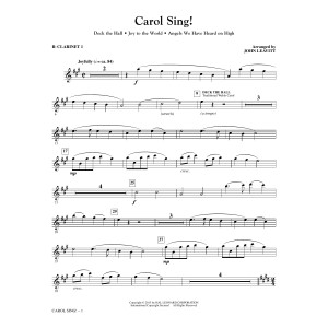Carol Sing! - Bb Clarinet 1