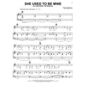 She Used To Be Mine (from Waitress The Musical)