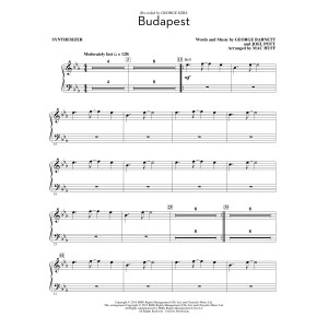 Budapest (arr. Mac Huff) - Synthesizer