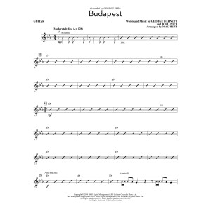 Budapest (arr. Mac Huff) - Guitar