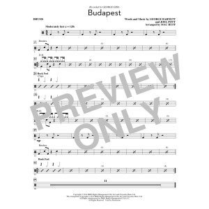 Budapest (arr. Mac Huff) - Drum Set