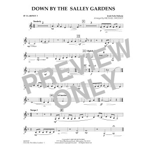 Down by the Salley Gardens - Bb Clarinet 3