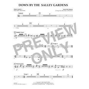 Down by the Salley Gardens - Percussion 1