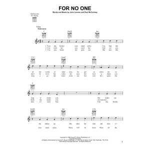 For No One