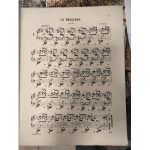 Chopin Partitions pour piano préludes et rondos