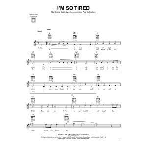 I'm So Tired