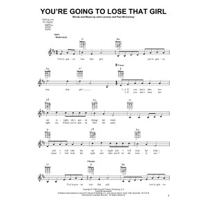 You're Going To Lose That Girl
