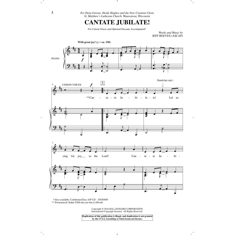 Cantate Jubilate!