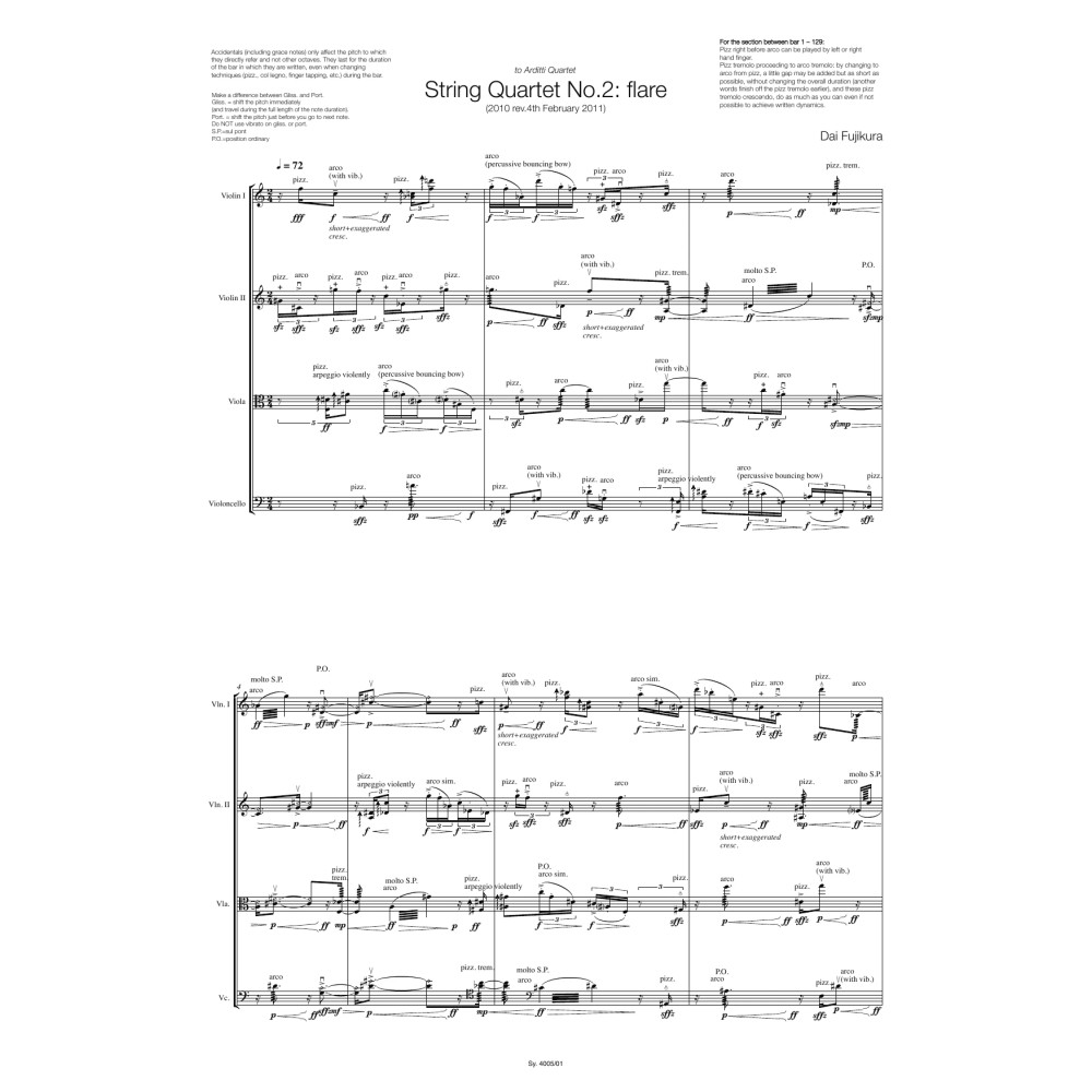 Flare - String Quartet Nr. 2