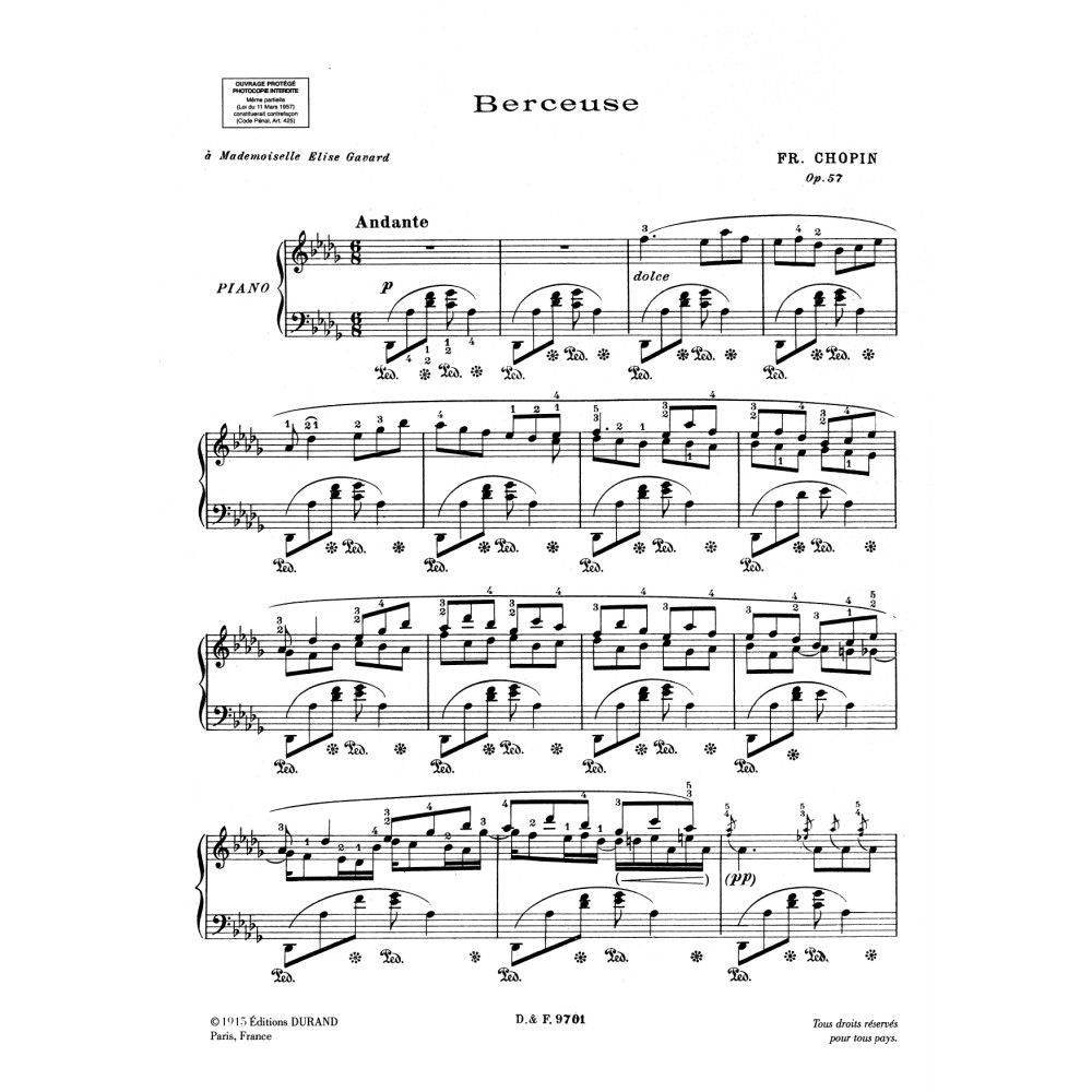 Berceuse Opus 57