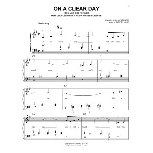 On A Clear Day (You Can See Forever)