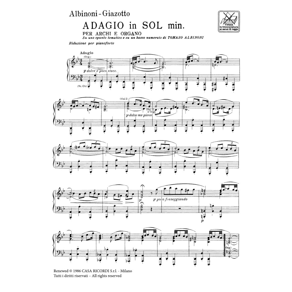 Adagio in sol minore (g minor)