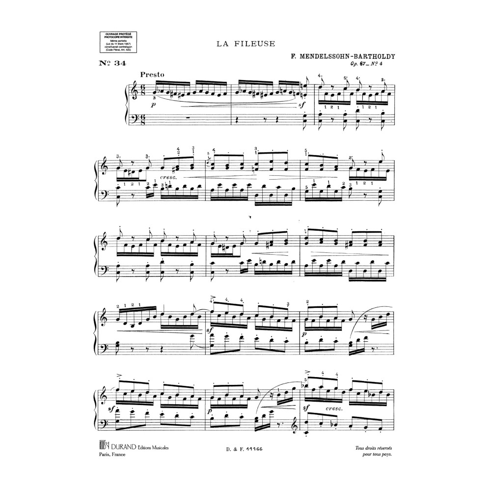 La Fileuse, Opus 67 no 4