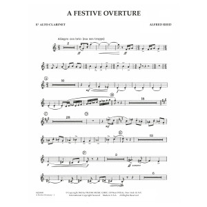A Festive Overture - Eb Alto Clarinet