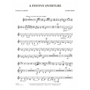 A Festive Overture - Bb Bass Clarinet