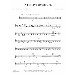 A Festive Overture - Bb Contra Bass Clarinet