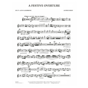 A Festive Overture - 1st Eb Alto Saxophone