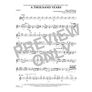A Thousand Years - Violin 1