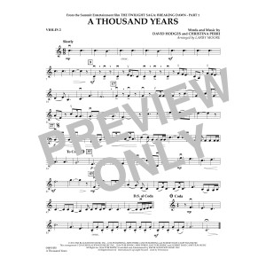 A Thousand Years - Violin 2