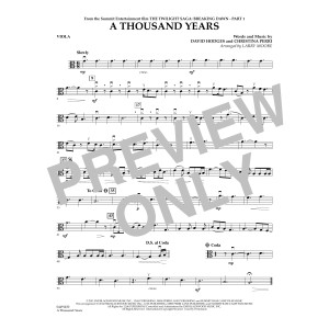 A Thousand Years - Viola