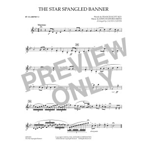 The Star Spangled Banner - Bb Clarinet 2