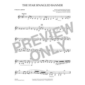 The Star Spangled Banner - Bb Bass Clarinet
