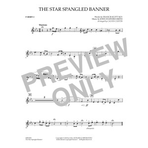 The Star Spangled Banner - F Horn 2