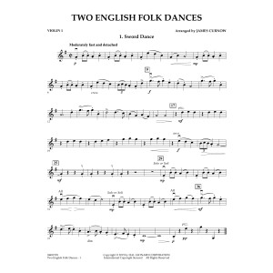 Two English Folk Dances - Violin 1
