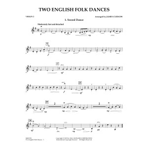 Two English Folk Dances - Violin 2