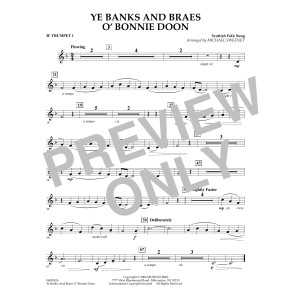 Ye Banks and Braes o' Bonnie Doon - Bb Trumpet 1
