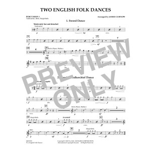 Two English Folk Dances - Percussion 1