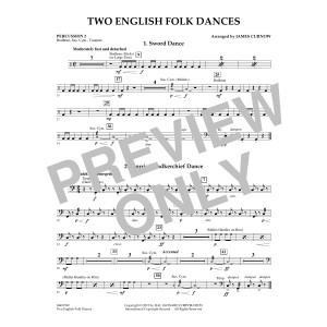 Two English Folk Dances - Percussion 2