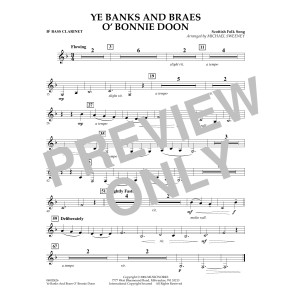 Ye Banks and Braes o' Bonnie Doon - Bb Bass Clarinet