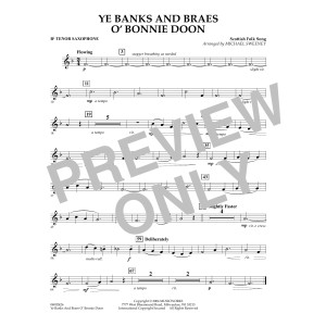 Ye Banks and Braes o' Bonnie Doon - Bb Tenor Saxophone