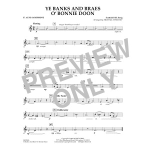 Ye Banks and Braes o' Bonnie Doon - Eb Alto Saxophone