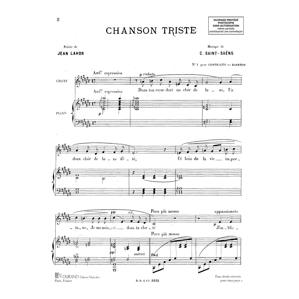 Chanson Triste