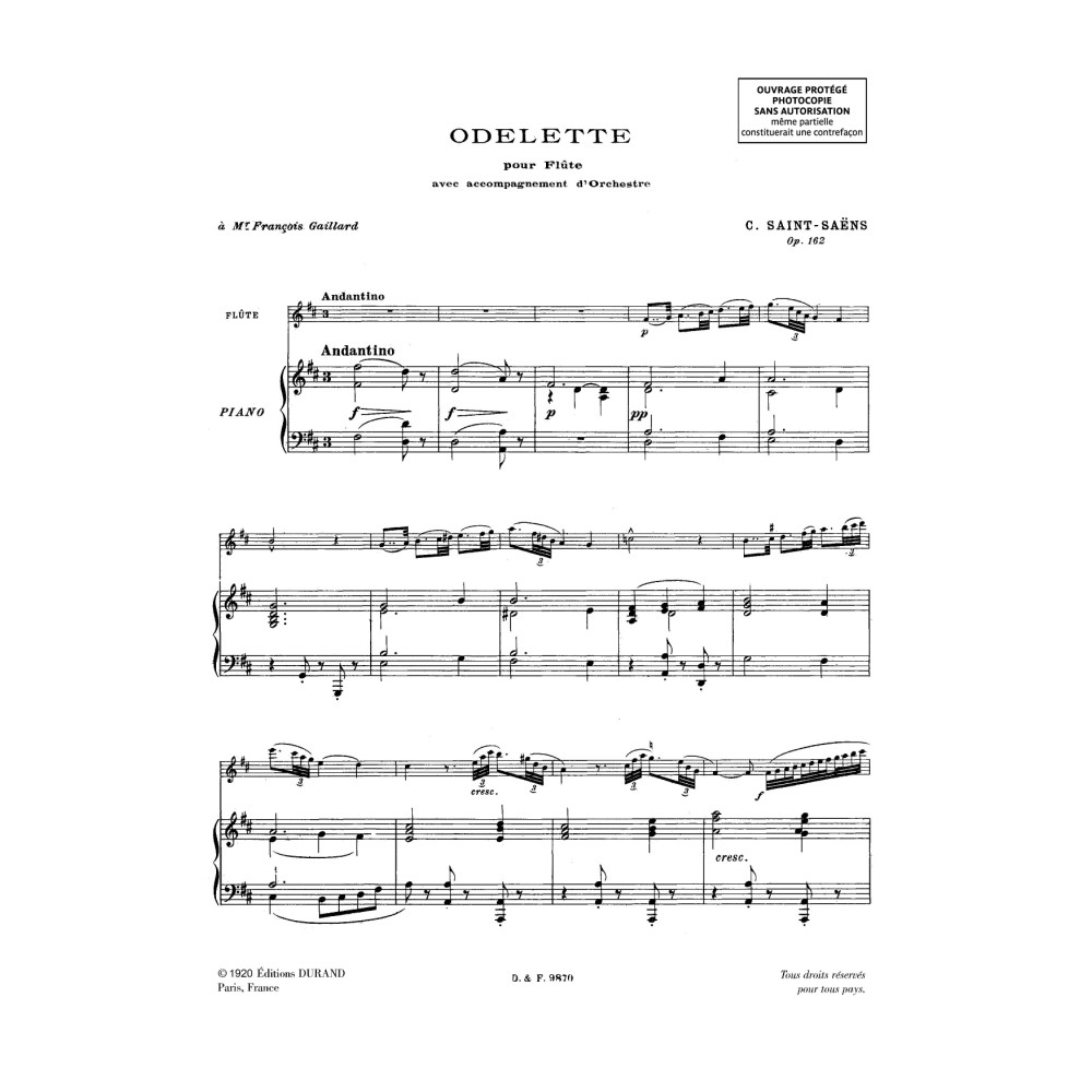 Odelette opus 162