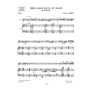 Pièce pour flûte et piano