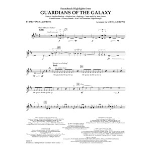 Soundtrack Highlights from Guardians of the Galaxy - Eb Baritone Saxophone