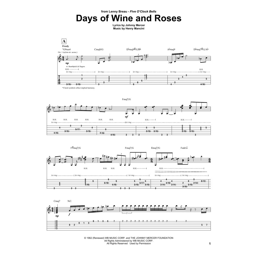 Days Of Wine And Roses
