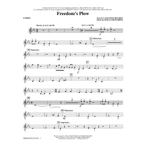 Freedom's Plow - F Horn