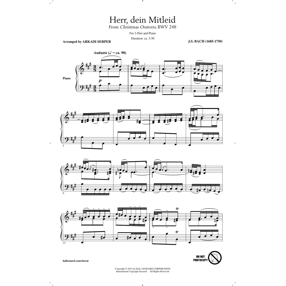 Herr, Dein Mitleid (arr. Arkadi Serper)