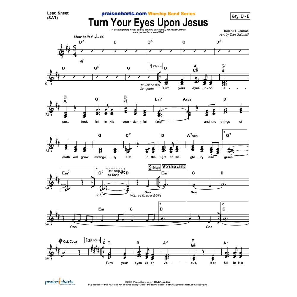 Turn Your Eyes Upon Jesus