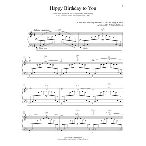 Happy Birthday To You (arr. William Gillock)