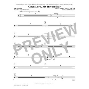 Open Lord, My Inward Ear - Percussion 2
