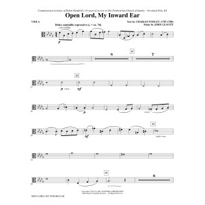 Open Lord, My Inward Ear - Viola