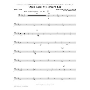 Open Lord, My Inward Ear - Double Bass